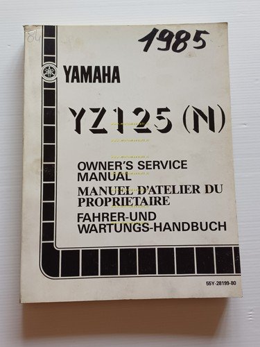 Yamaha YZ 125 (N) 55Y 1984-85 manuale uso - officina …