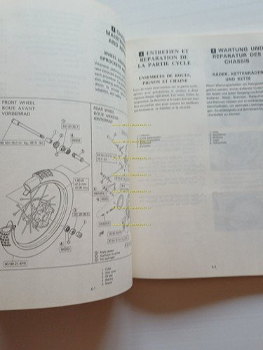 Yamaha YZ 125 (N) 55Y 1984-85 manuale uso - officina …
