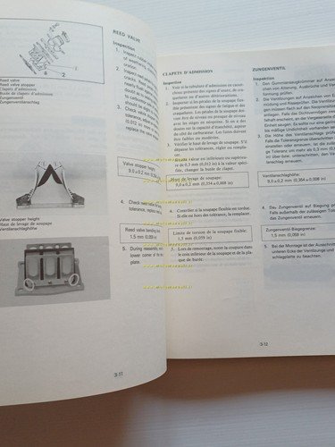 Yamaha YZ 125 (N) 55Y 1984-85 manuale uso - officina …