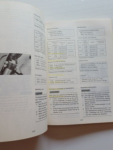 Yamaha YZ 125 (N) 55Y 1984-85 manuale uso - officina …