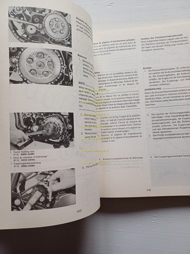 Yamaha YZ 125 (N) 55Y 1985 manuale uso - officina …