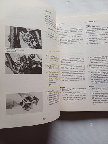 Yamaha YZ 125 (N) 55Y 1985 manuale uso - officina …