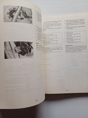 Yamaha YZ 125 (N) 55Y 1985 manuale uso - officina …