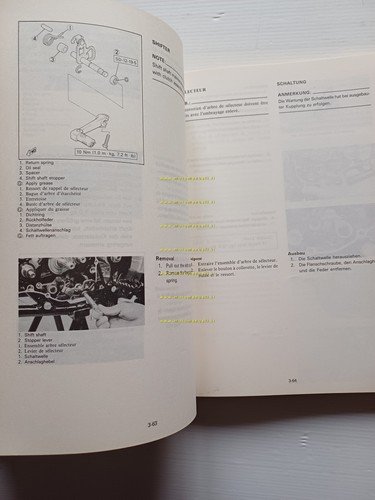 Yamaha YZ 125 (N) 55Y 1985 manuale uso - officina …