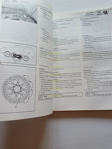 Yamaha YZ 125 (S) 1LX 1985-86 manuale uso - officina …