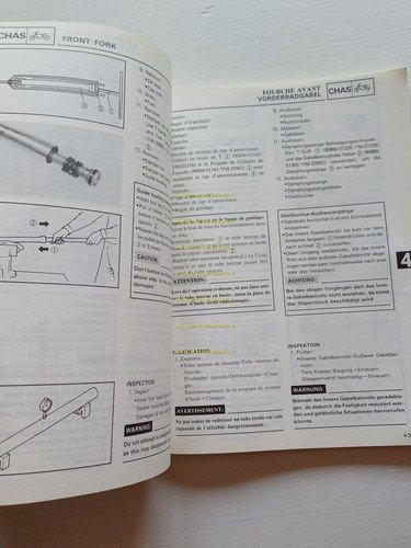 Yamaha YZ 125 (S) 1LX 1985-86 manuale uso - officina …