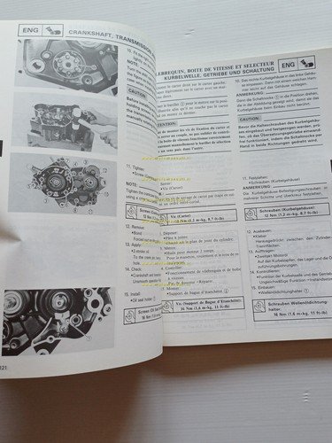 Yamaha YZ 125 (T) 2HG 1986-87 manuale uso - officina …