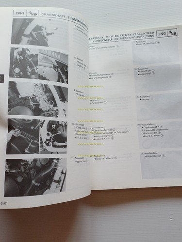 Yamaha YZ 125 (T) 2HG 1986-87 manuale uso - officina …