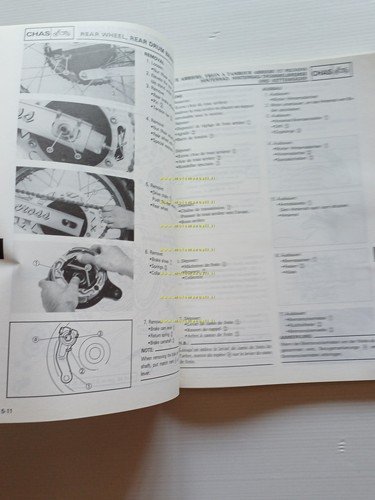 Yamaha YZ 125 (T) 2HG 1986-87 manuale uso - officina …