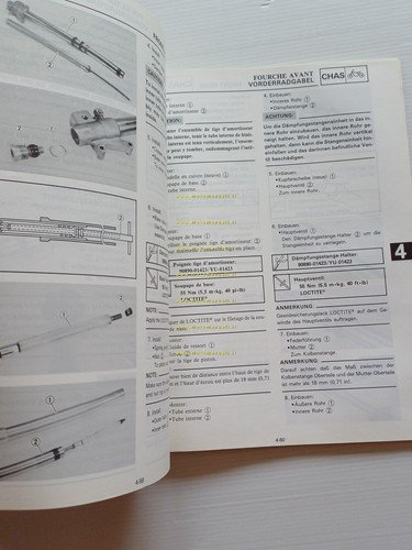 Yamaha YZ 125 (W) 3JD 1988-89 manuale uso - officina …