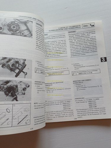 Yamaha YZ 125 (W) 3JD 1988-89 manuale uso - officina …