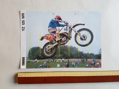 Yamaha YZ 125 WR Enduro 1989 depliant ITALIANO originale moto