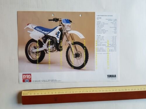 Yamaha YZ 125 WR Enduro 1989 depliant ITALIANO originale moto