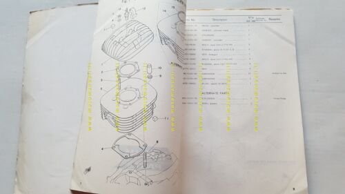 Yamaha YZ 250 - 400 1976 catalogo ricambi originale spare …