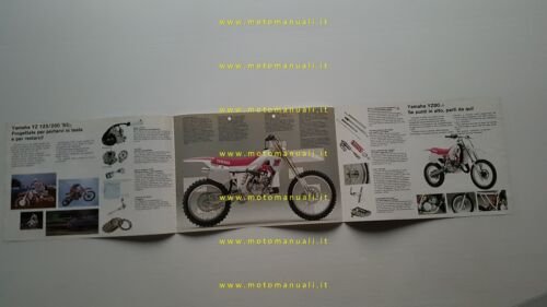 Yamaha YZ 250-125-80 CROSS 1992 depliant italiano originale