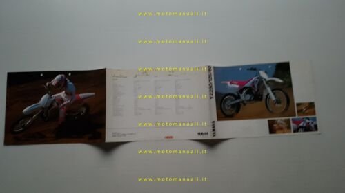 Yamaha YZ 250-125-80 CROSS 1992 depliant italiano originale