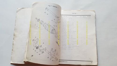 Yamaha YZ 250 1975 catalogo ricambi originale spare parts catalogue
