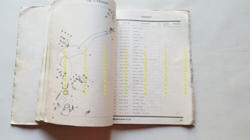 Yamaha YZ 250 1975 catalogo ricambi originale spare parts catalogue