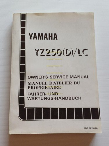 Yamaha YZ 250 (D) LC 4DA 1991-92 manuale uso - …