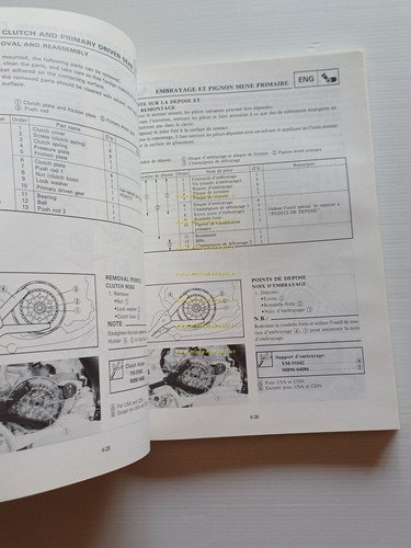 Yamaha YZ 250 (D) LC 4DA 1991-92 manuale uso - …