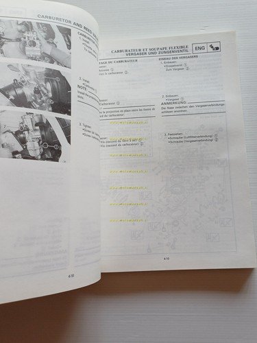 Yamaha YZ 250 (D) LC 4DA 1991-92 manuale uso - …