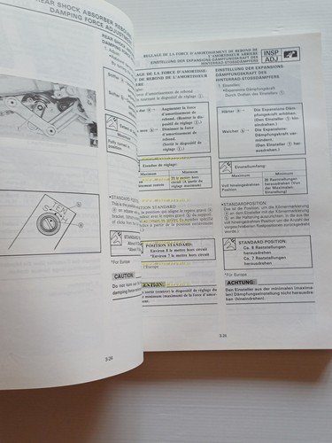 Yamaha YZ 250 (D) LC 4DA 1991-92 manuale uso - …