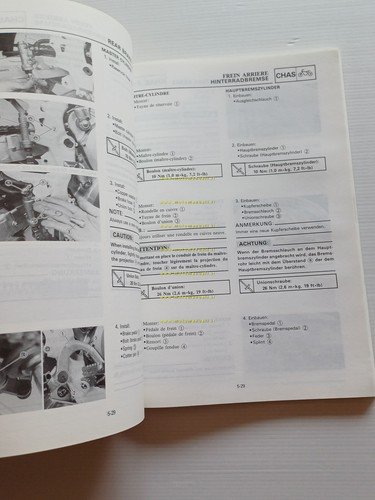 Yamaha YZ 250 (D) LC 4DA 1991-92 manuale uso - …