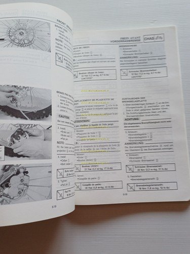 Yamaha YZ 250 (D) LC 4DA 1991-92 manuale uso - …