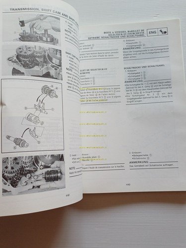 Yamaha YZ 250 (D) LC 4DA 1991-92 manuale uso - …