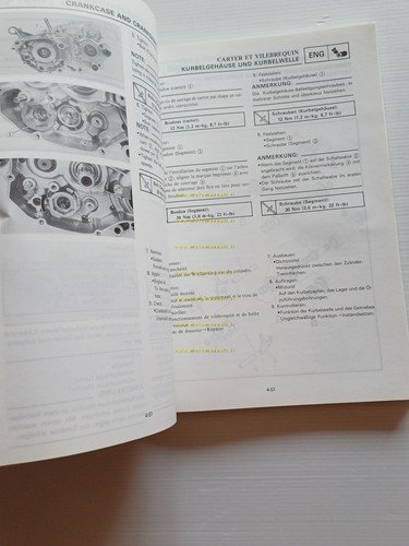 Yamaha YZ 250 (D) LC 4DA 1991-92 manuale uso - …