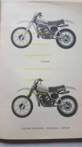 Yamaha YZ 250 E CROSS 1977 catalogo ricambi originale spare …