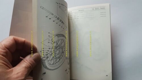 Yamaha YZ 250 E CROSS 1977 catalogo ricambi originale spare …