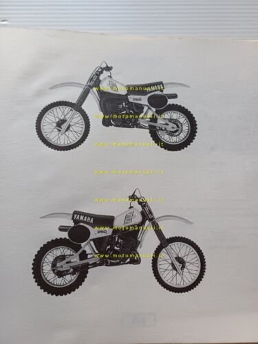 Yamaha YZ 250 H 4V3 1981 catalogo ricambi originale moto …