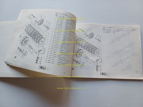 Yamaha YZ 250 H 4V3 1981 catalogo ricambi originale moto …