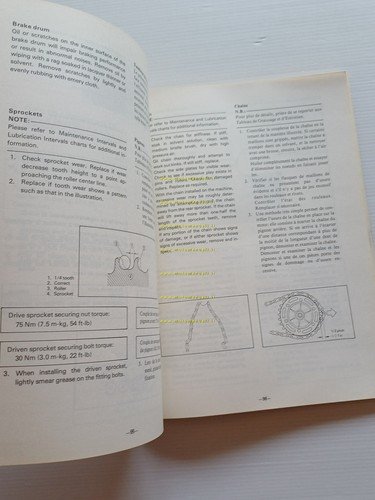 Yamaha YZ 250 (H) 4V3 1981 manuale uso - officina …