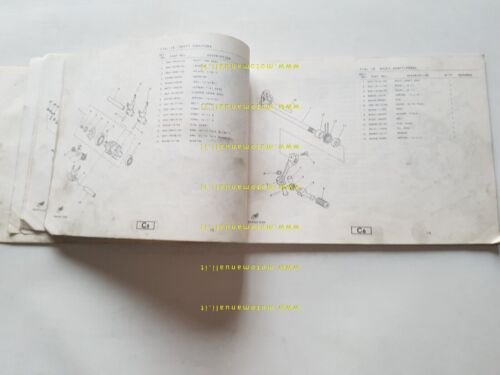 Yamaha YZ 250 J (5X5) 1982 catalogo ricambi ORIGINALE INGLESE …