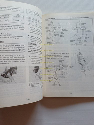 Yamaha YZ 250 (K) 24Y 1983 manuale uso - officina …