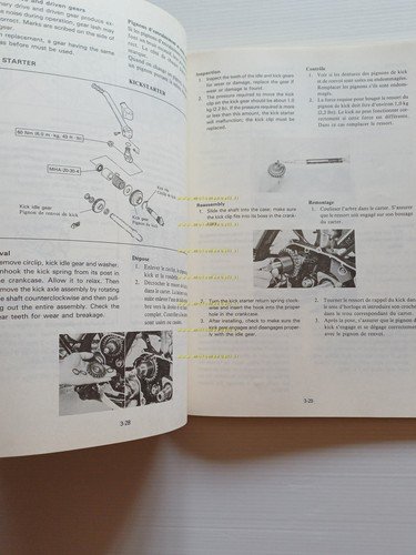 Yamaha YZ 250 (K) 24Y 1983 manuale uso - officina …