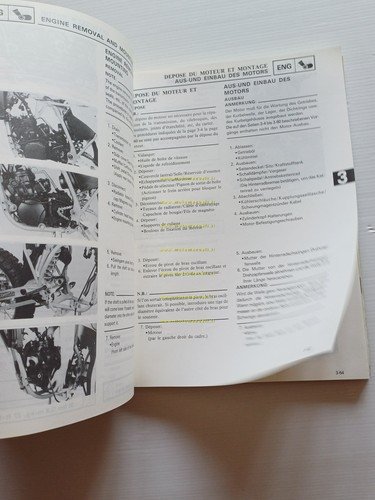 Yamaha YZ 250 (S) 1LU 1985-86 manuale uso - officina …