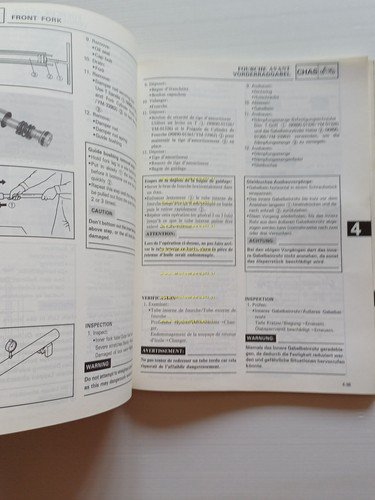 Yamaha YZ 250 (S) 1LU 1985-86 manuale uso - officina …