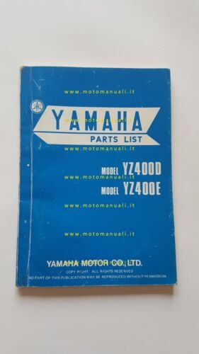 Yamaha YZ 400 D - YZ 400 E CROSS 1977 …