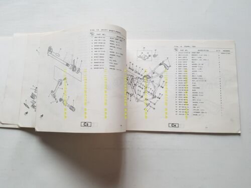 Yamaha YZ 465 H (4V4) 1980 catalogo ricambi ORIGINALE INGLESE …