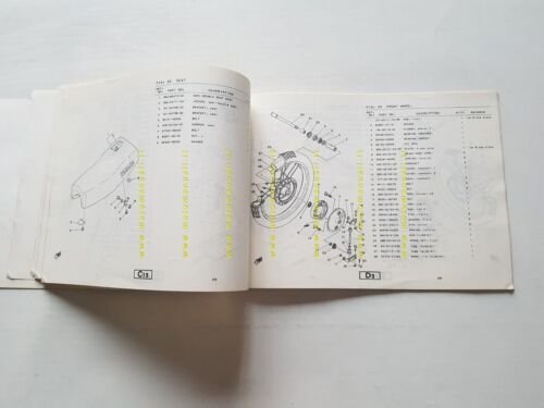 Yamaha YZ 465 H (4V4) 1980 catalogo ricambi ORIGINALE INGLESE …