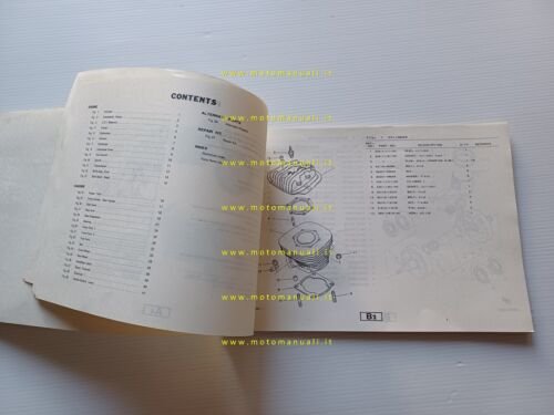 Yamaha YZ 490 K 23X 1983 catalogo ricambi originale moto …