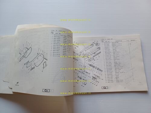 Yamaha YZ 490 K 23X 1983 catalogo ricambi originale moto …