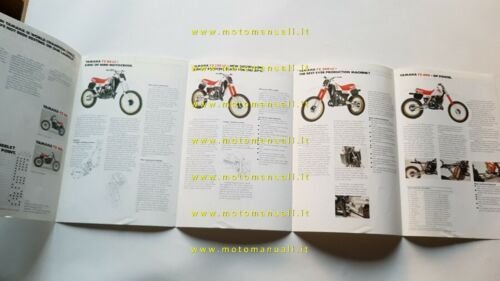 Yamaha YZ Motocross modelli 1983 depliant originale moto ENGLISH brochure