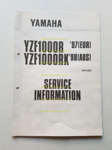 Yamaha YZF 1000 R 1997 Service Information manuale officina originale