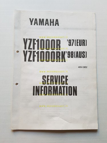 Yamaha YZF 1000 R 1997 Service Information manuale officina originale