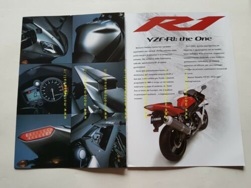 Yamaha YZF 1000 R1 2002 depliant originale ITALIANO