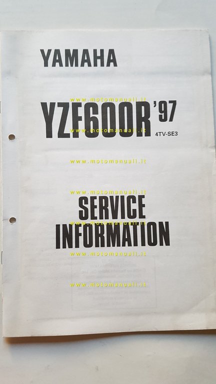 Yamaha YZF 600 R 1996-97 Service Information manuale officina INGLESE …